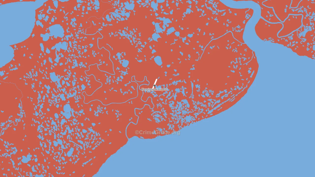 Kongiganak, AK Map of Murder Rates