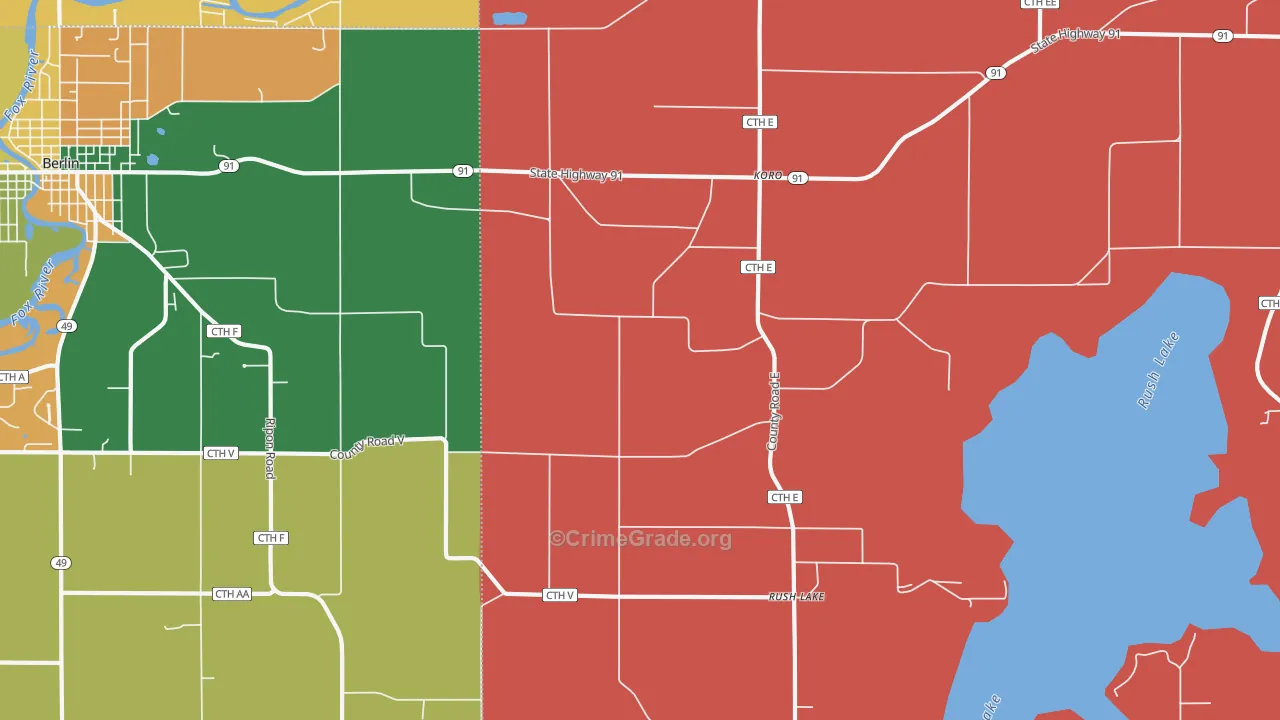Koro, WI Map of Murder Rates