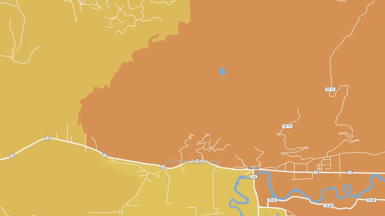 Kosmos, WA Map of Murder Rates