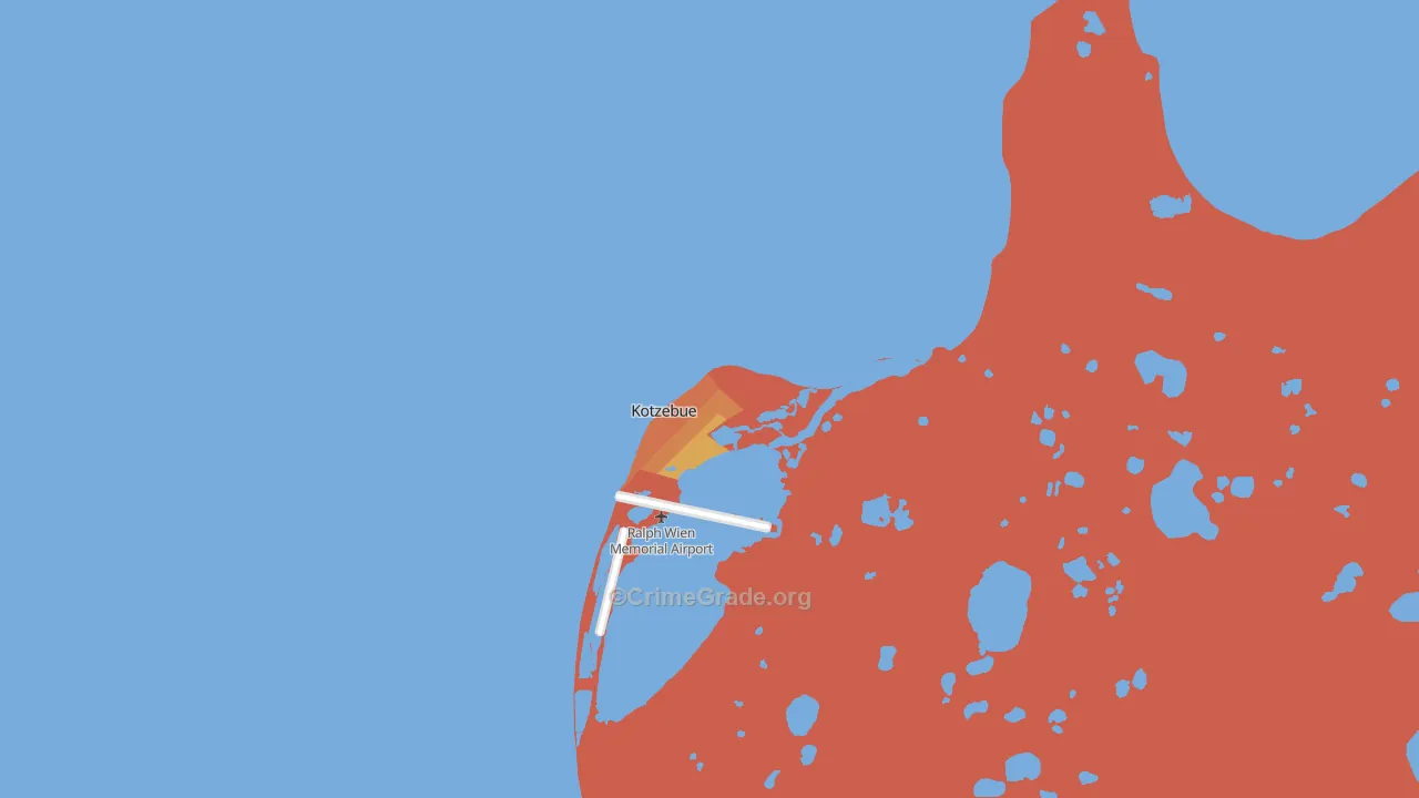 Kotzebue, AK Map of Murder Rates