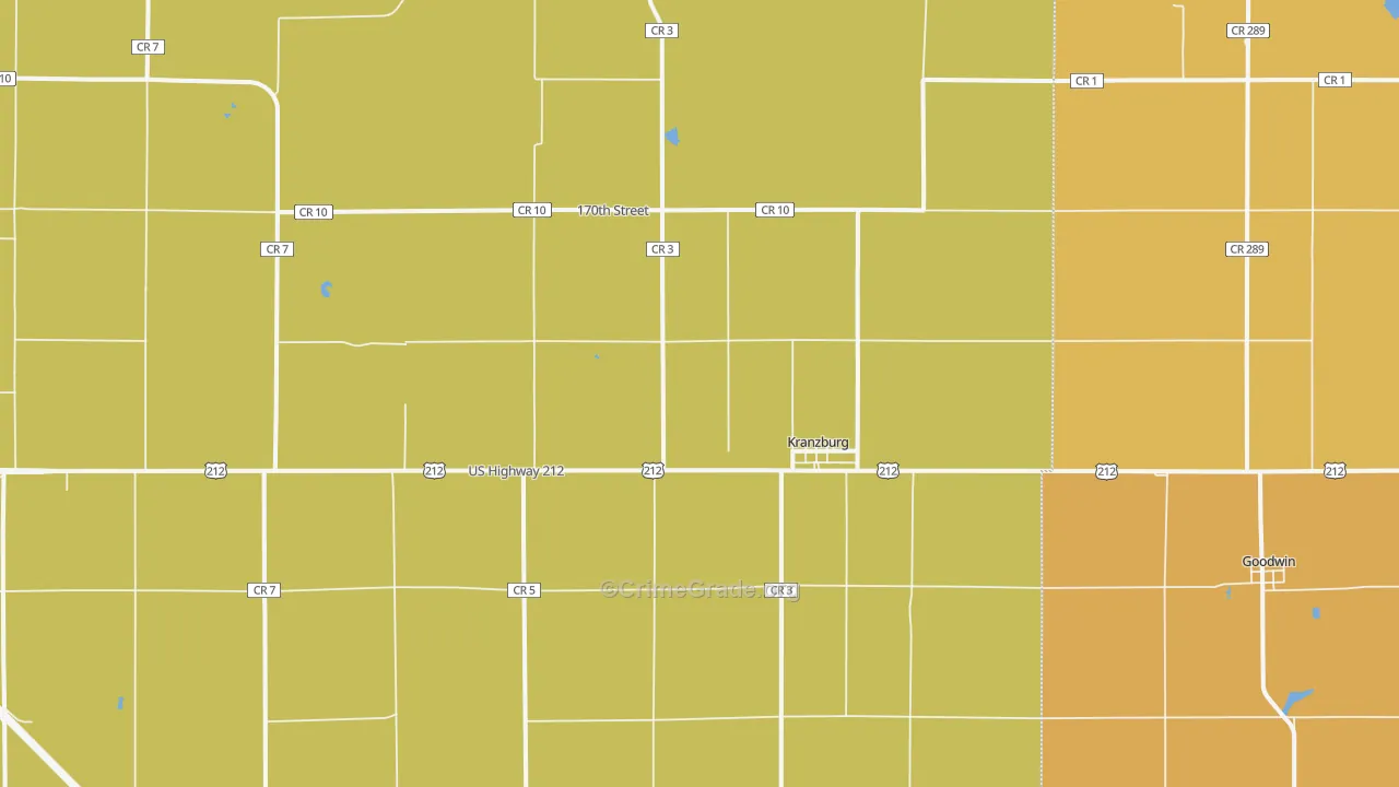 Kranzburg, SD Map of Murder Rates