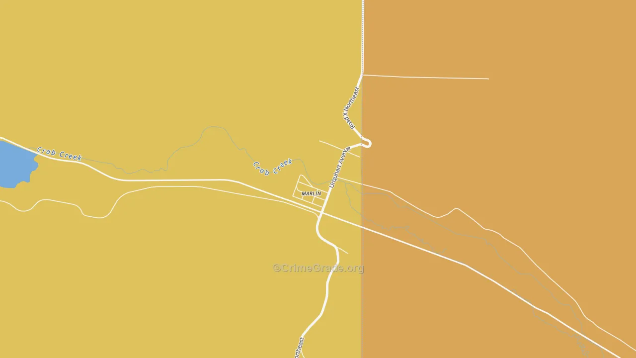 Krupp, WA Map of Murder Rates