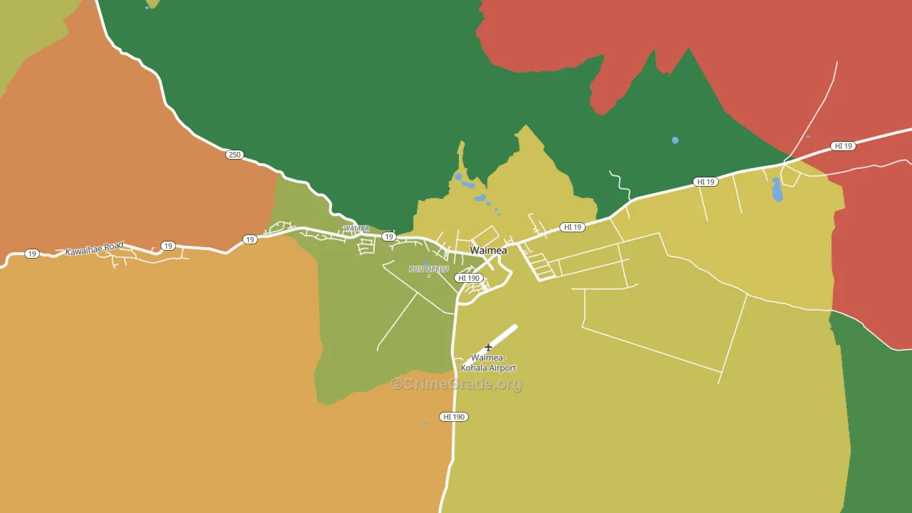 Kuhio Village, HI Map of Murder Rates