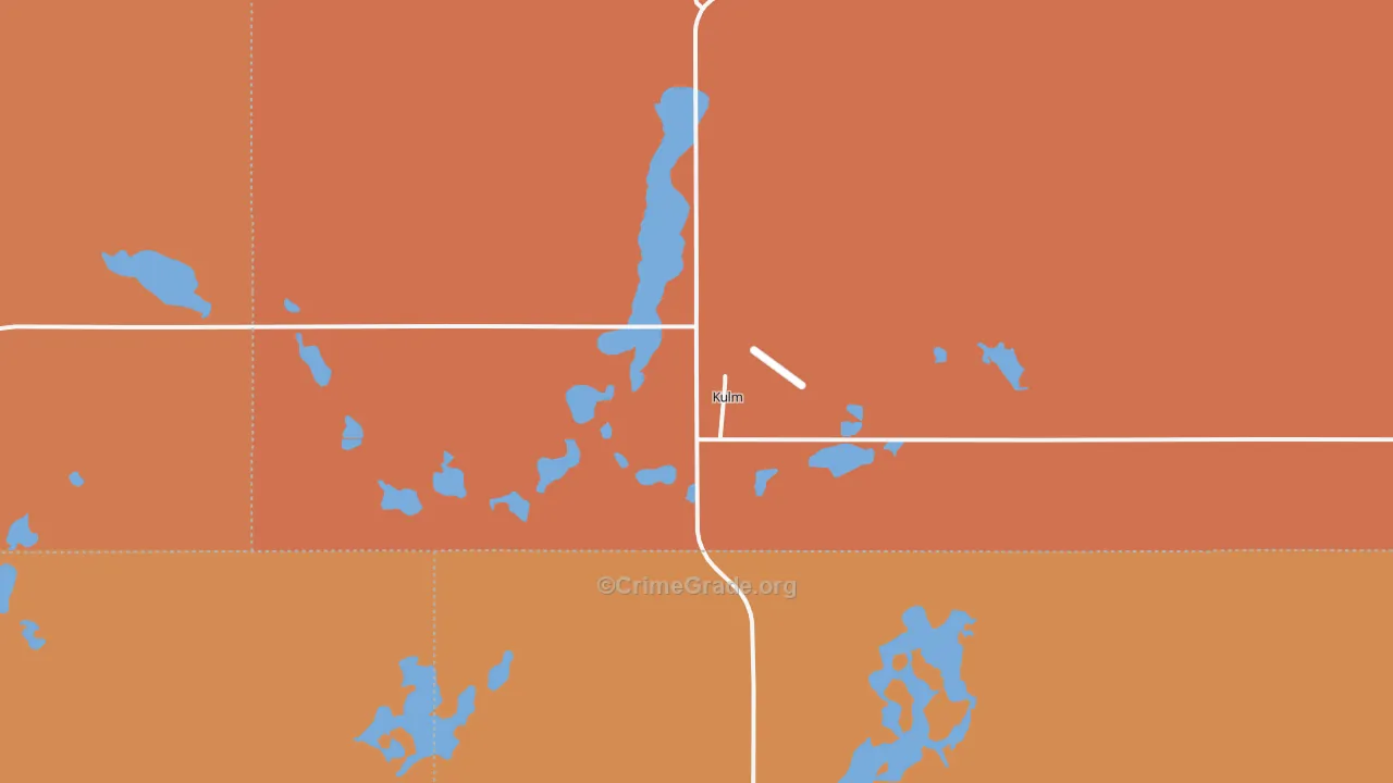 Kulm, ND Map of Murder Rates