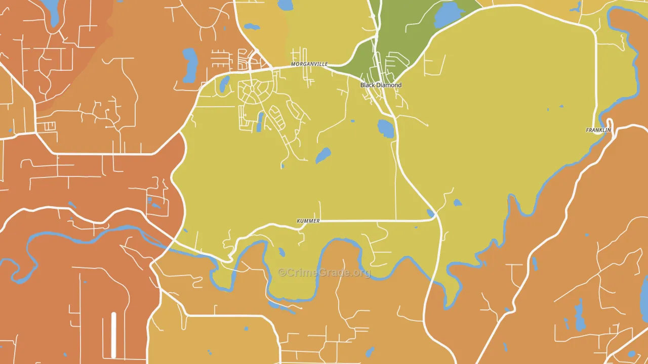 Kummer, WA Map of Murder Rates