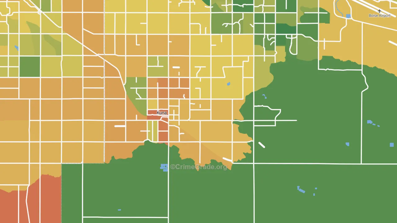 Kuna, ID Map of Murder Rates