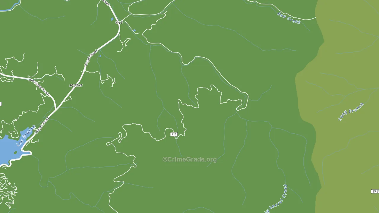 Kyle, NC Map of Murder Rates