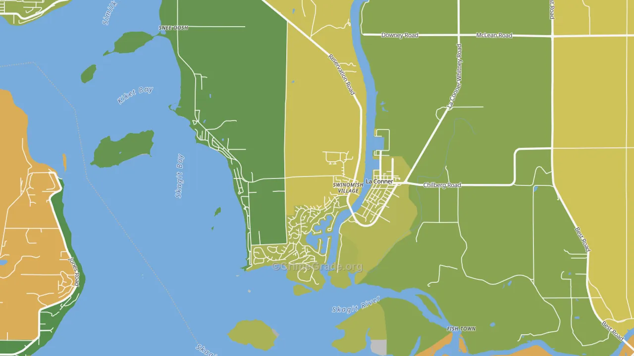 La Conner, WA Map of Murder Rates