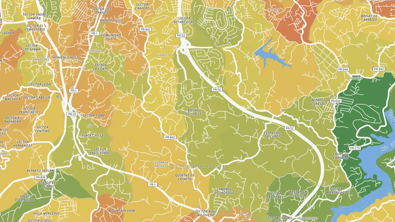 La Cumbre, PR Map of Murder Rates