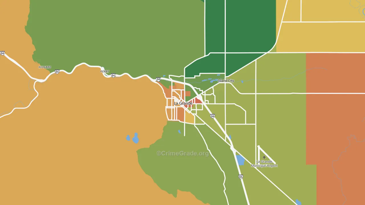 La Grande, OR Map of Murder Rates