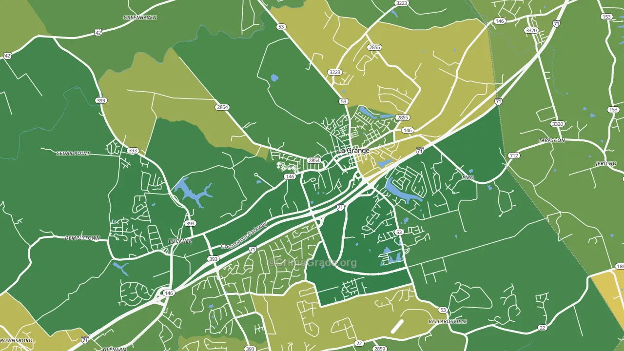 La Grange, KY Map of Murder Rates