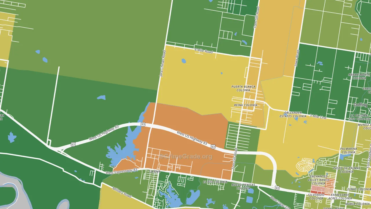 La Joya, TX Map of Murder Rates