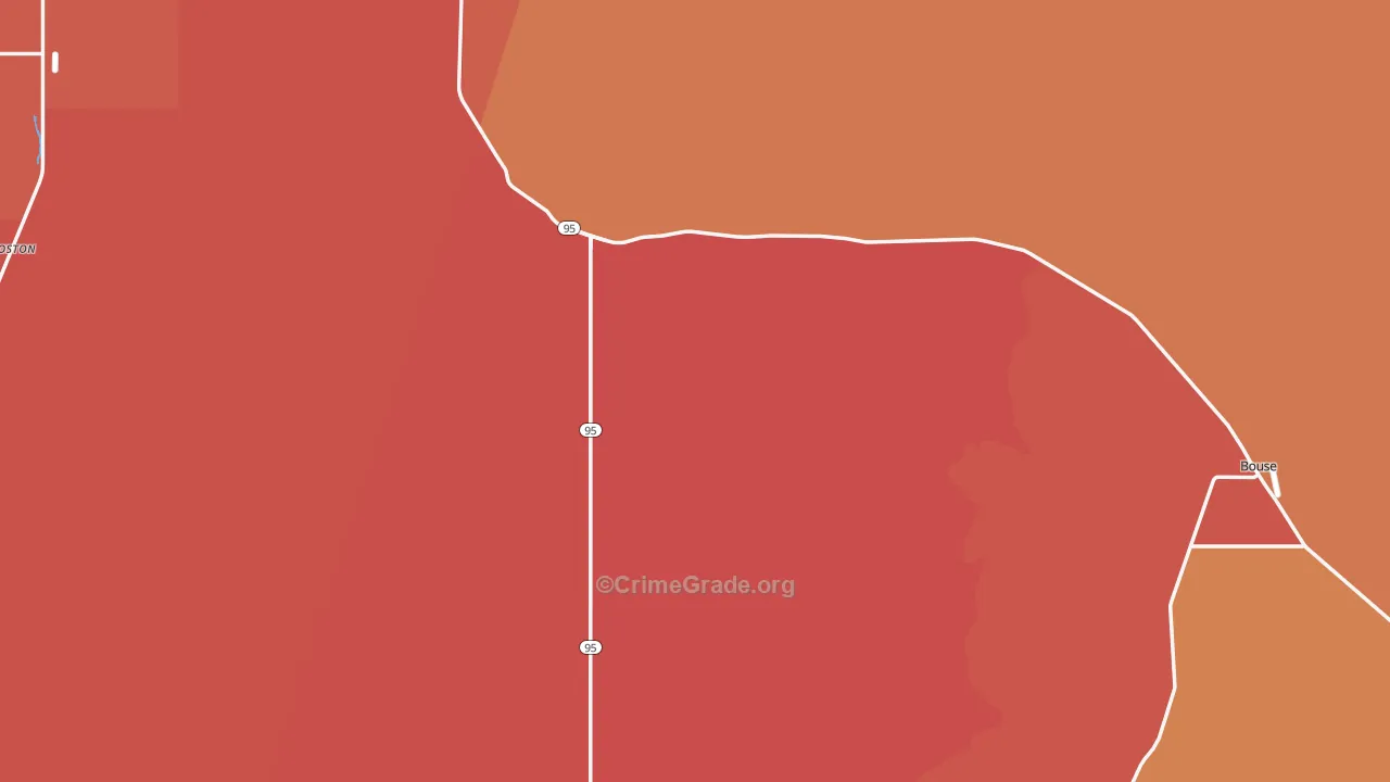 La Paz County, AZ Map of Murder Rates