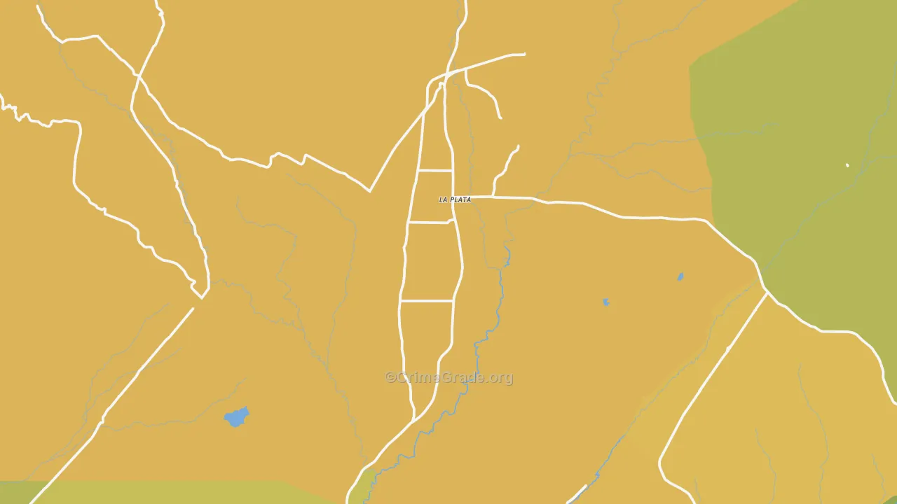 La Plata, NM Map of Murder Rates