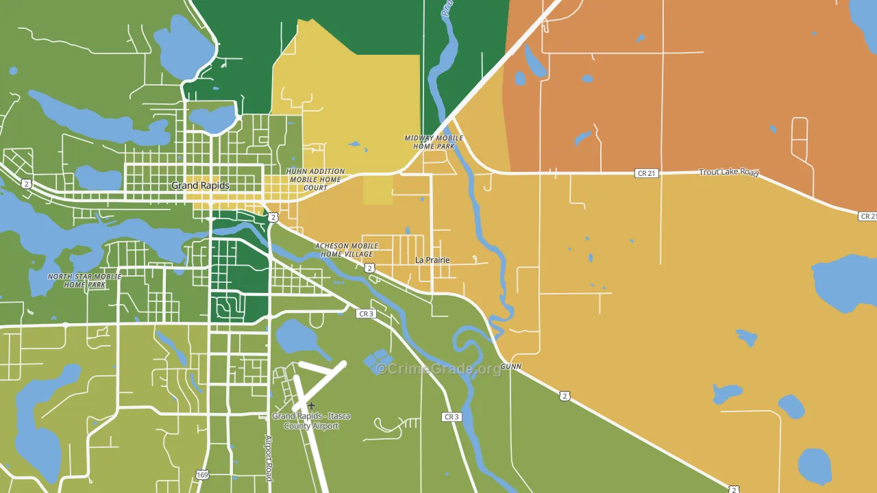 La Prairie, MN Map of Murder Rates