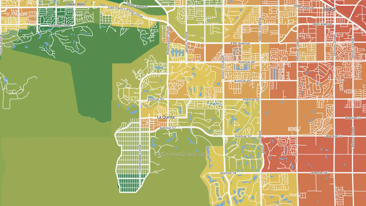 La Quinta, CA Map of Murder Rates