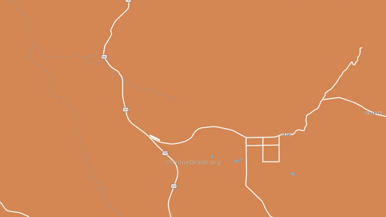 La Sal, UT Map of Murder Rates
