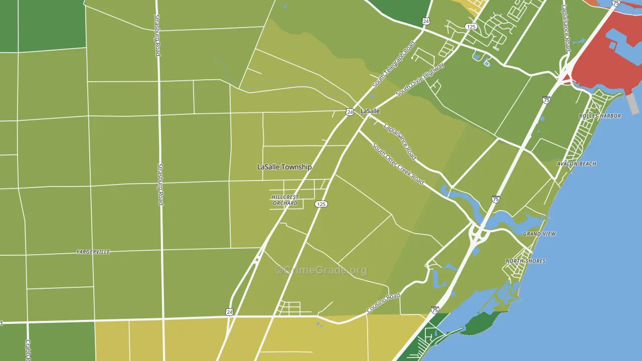 La Salle, MI Map of Murder Rates