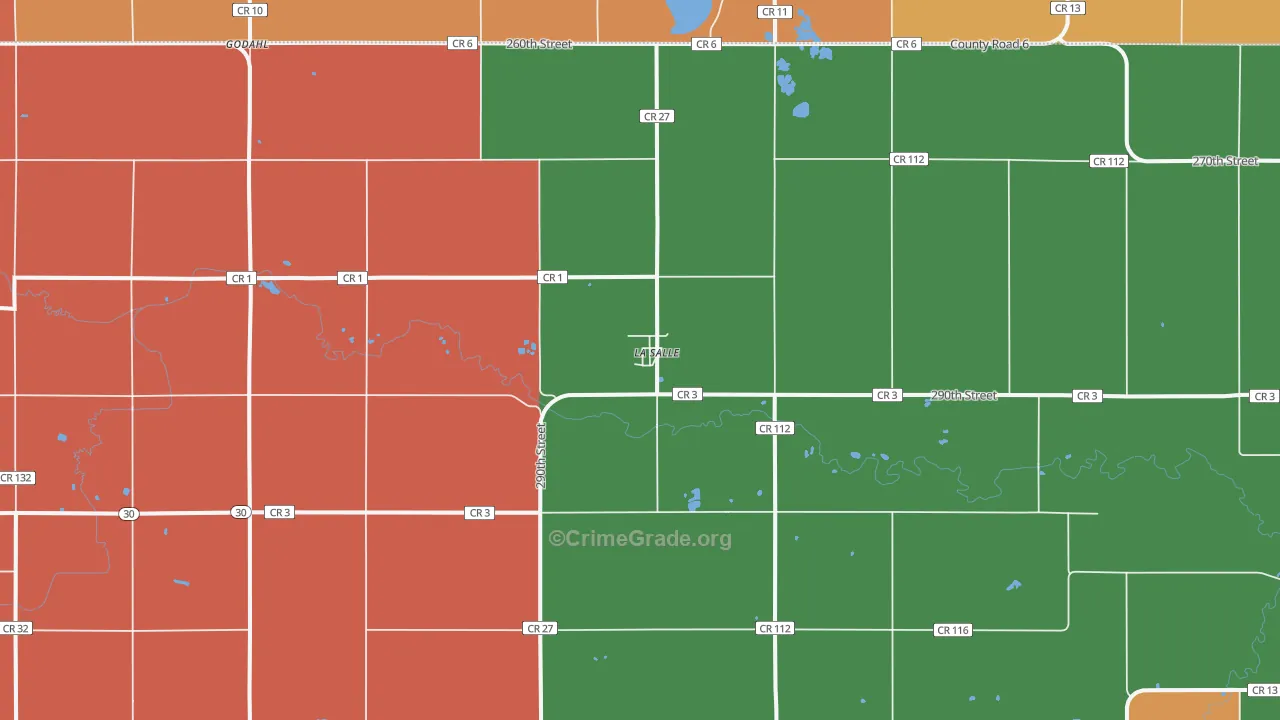 La Salle, MN Map of Murder Rates