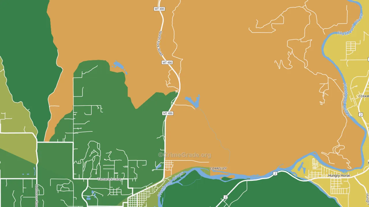 La Salle, MT Map of Murder Rates