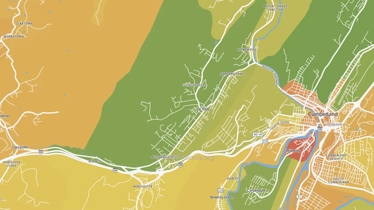 La Vale, MD Map of Murder Rates