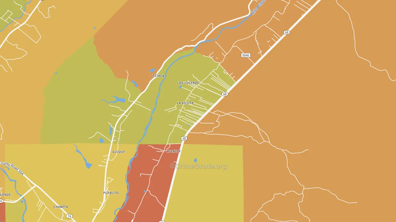 La Villita, NM Map of Murder Rates