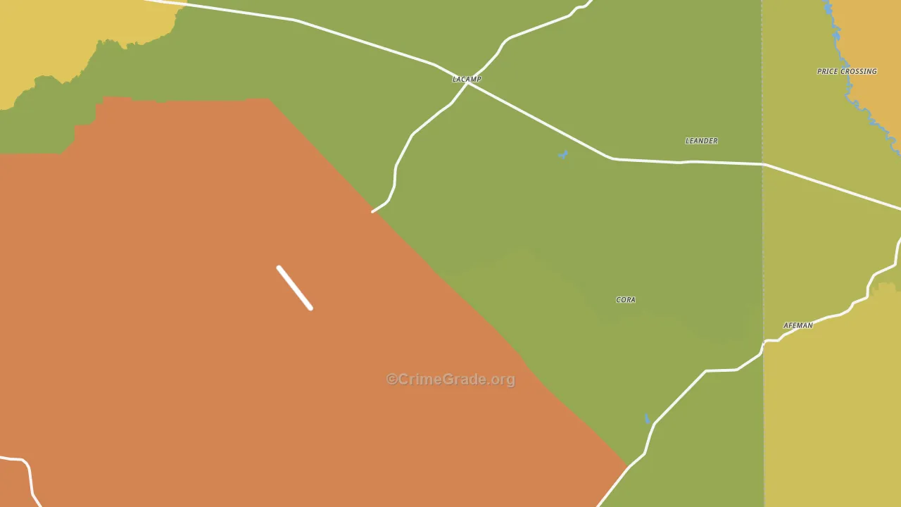 Lacamp, LA Map of Murder Rates