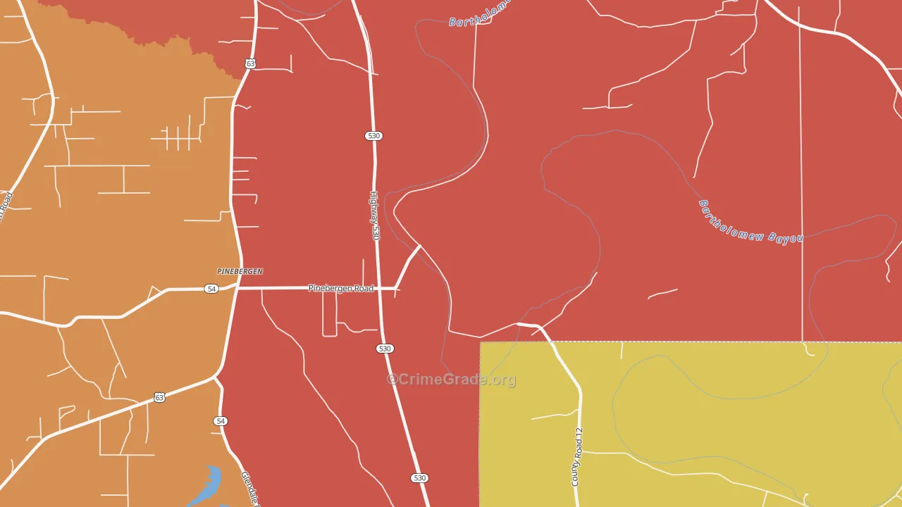 Ladd, AR Map of Murder Rates