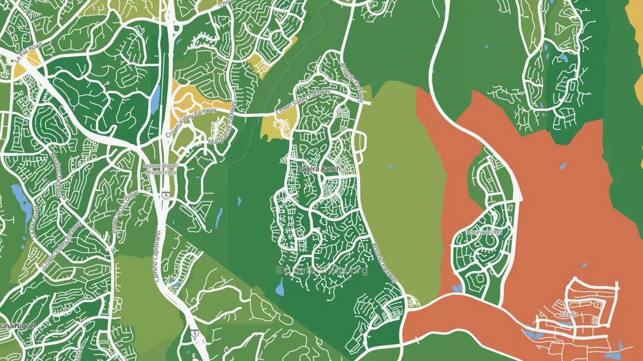 Ladera Ranch, CA Map of Murder Rates