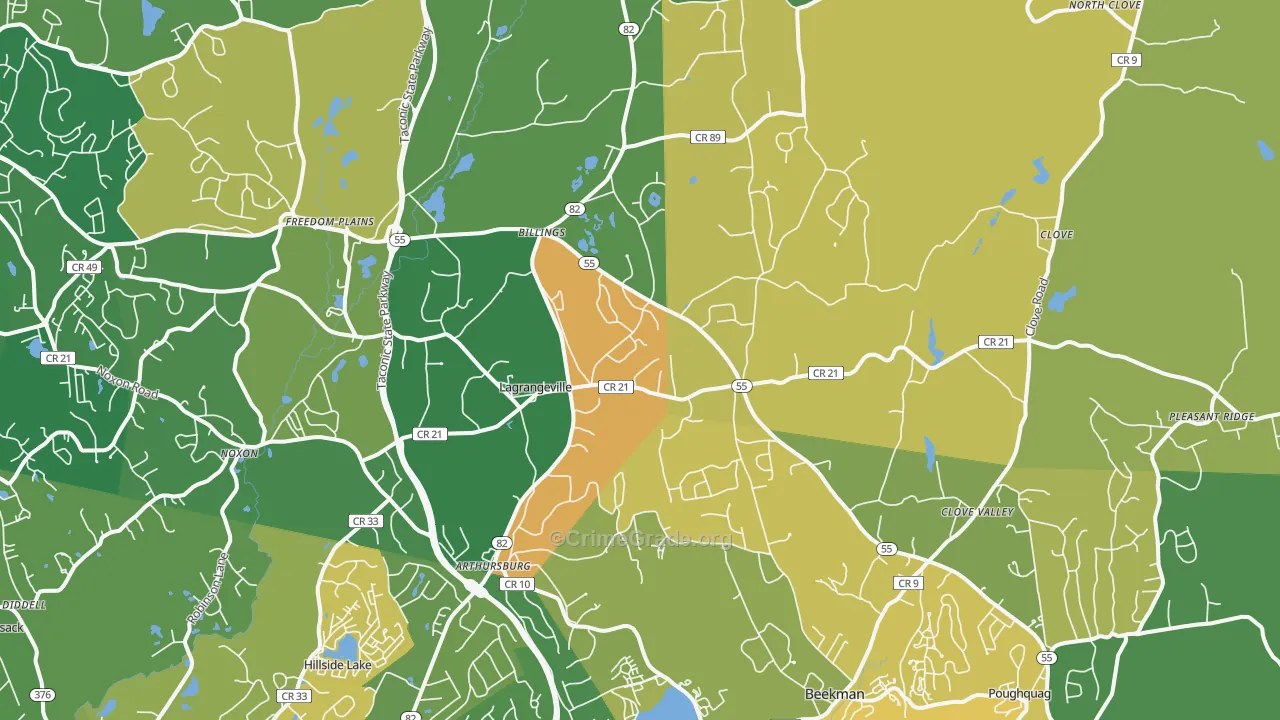 Lagrangeville, NY Map of Murder Rates