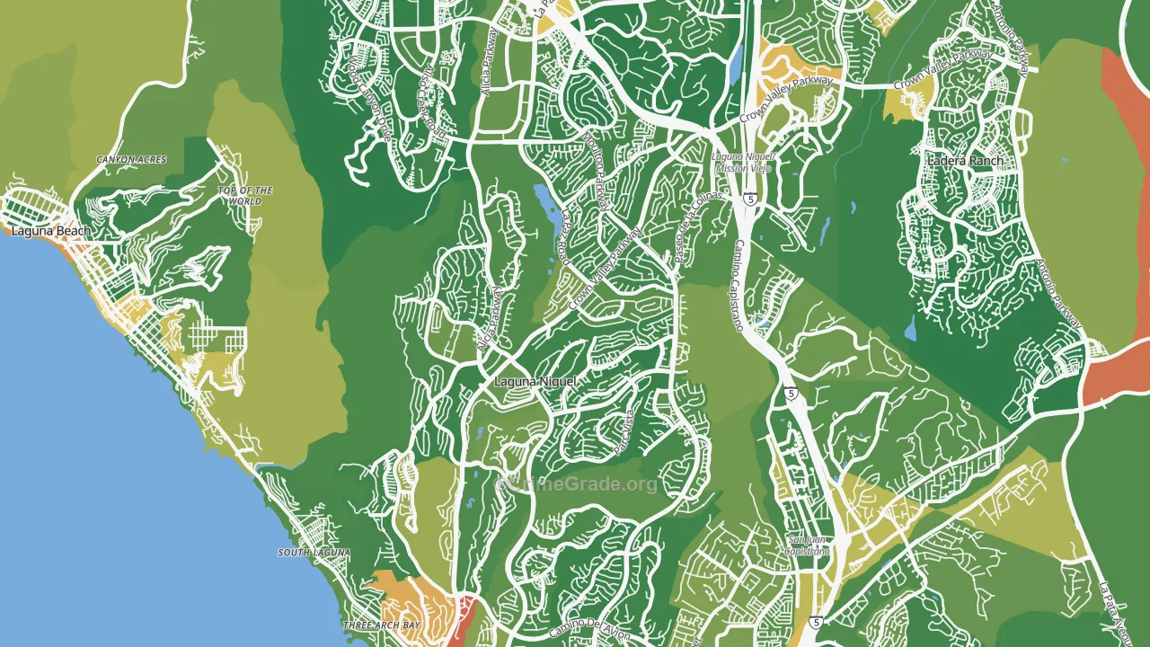 Laguna Niguel, CA Map of Murder Rates