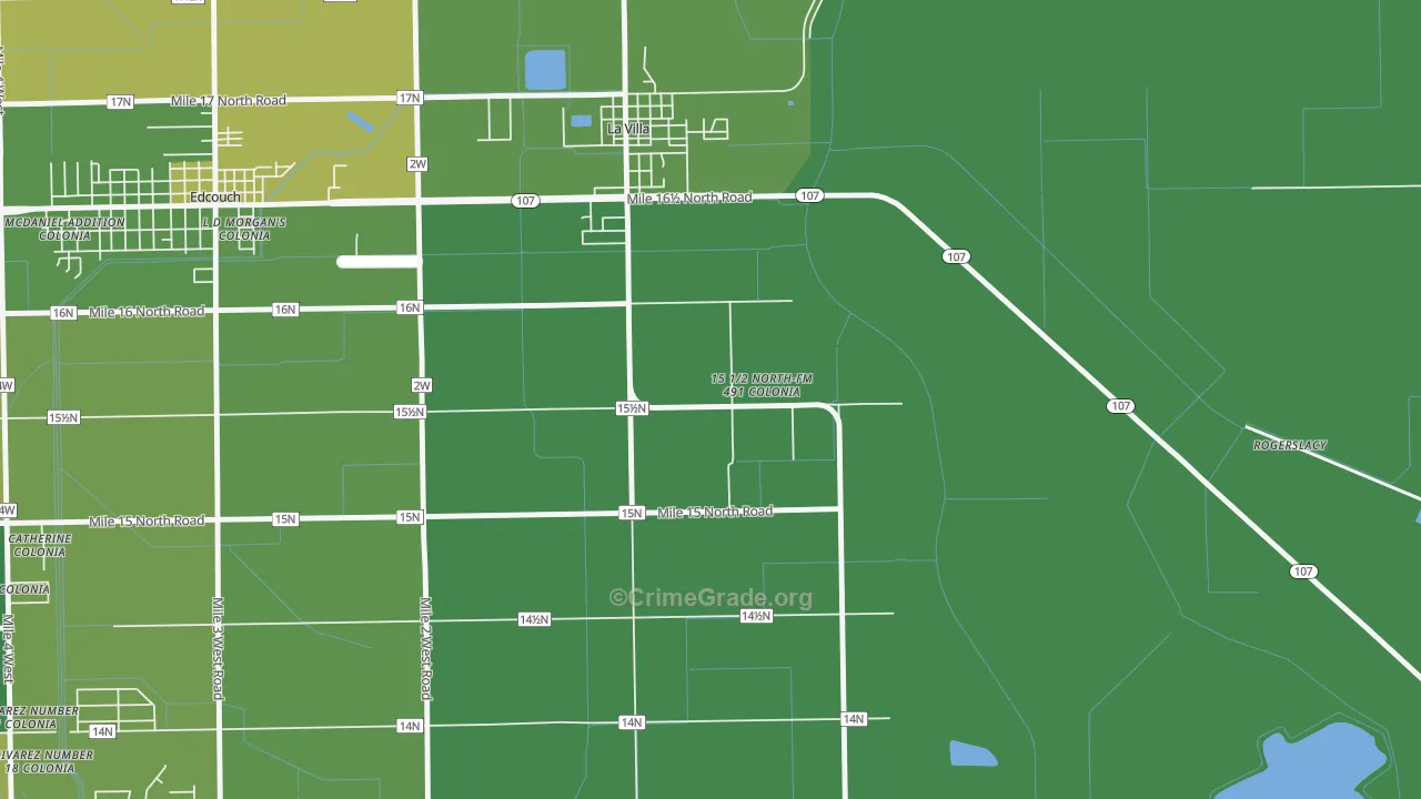 Laguna Seca, TX Map of Murder Rates