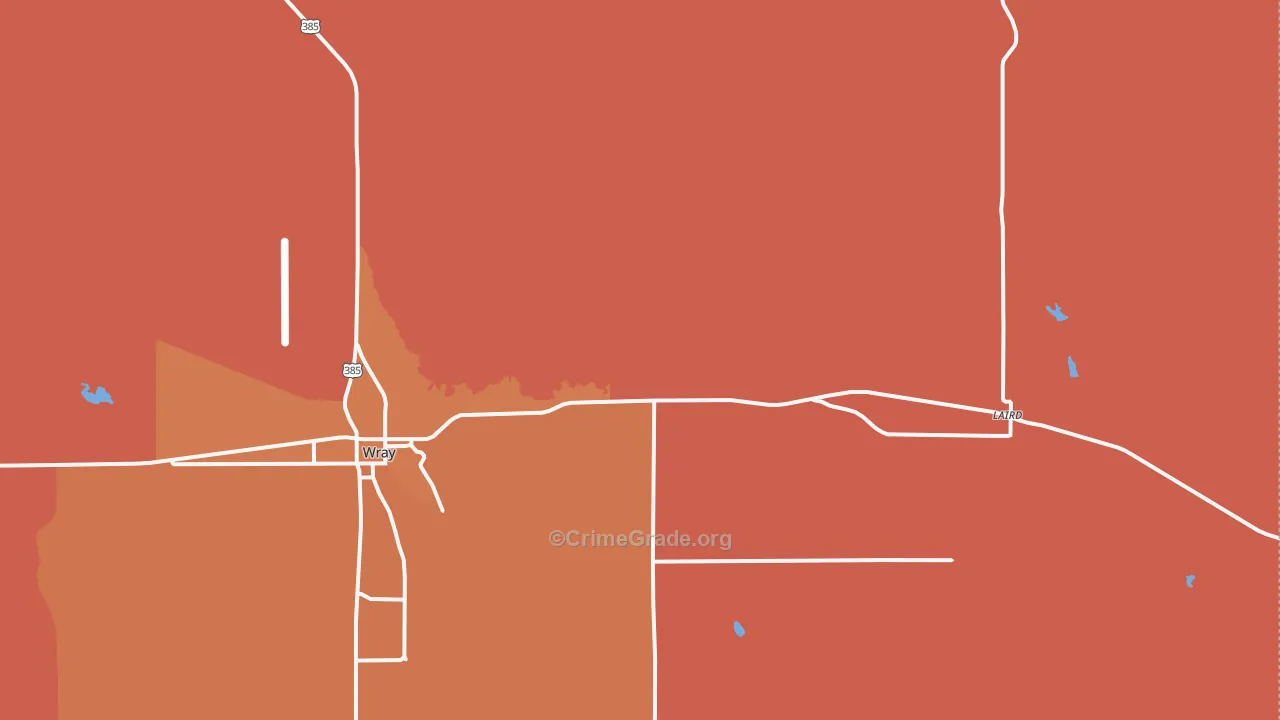 Laird, CO Map of Murder Rates