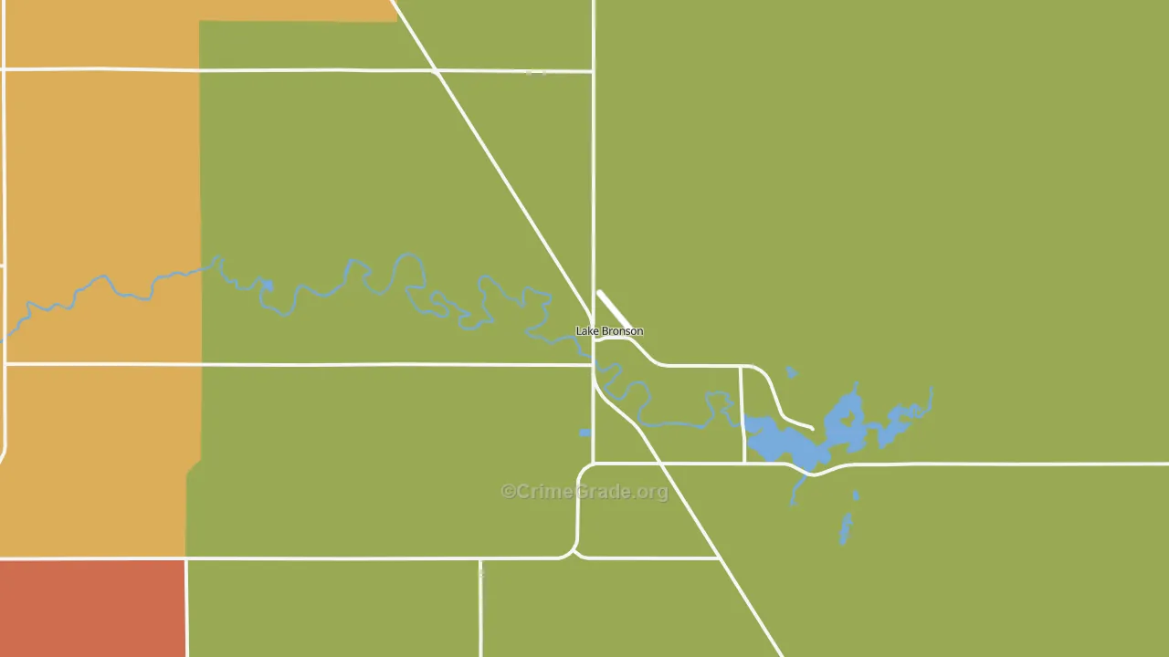 Lake Bronson, MN Map of Murder Rates