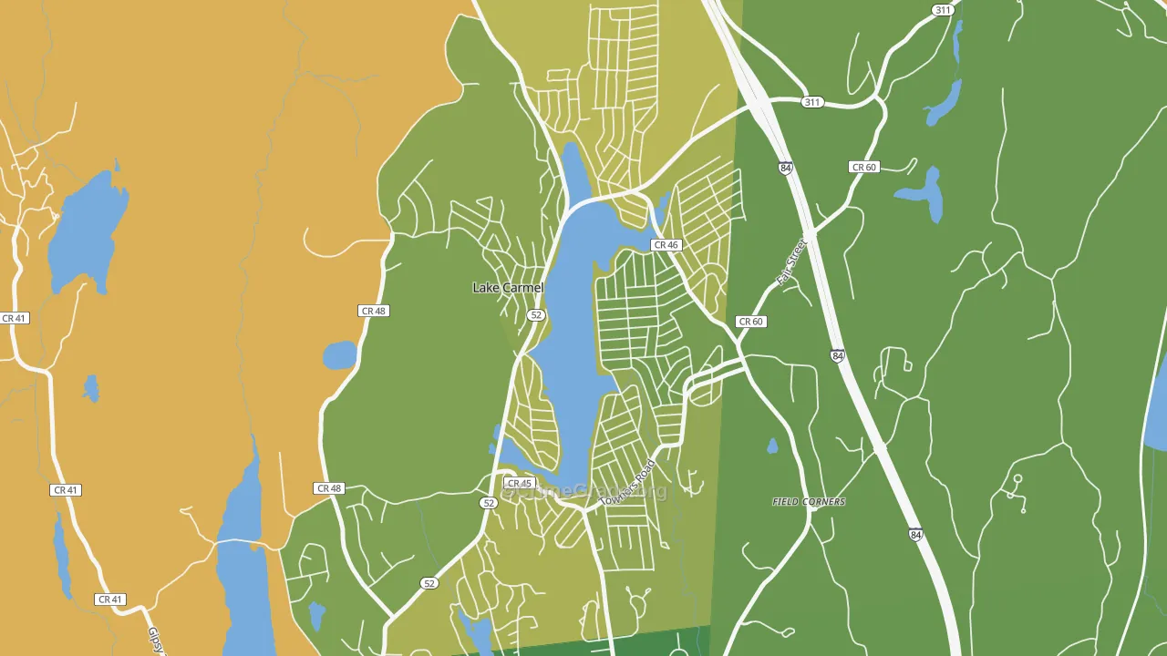 Lake Carmel, NY Map of Murder Rates