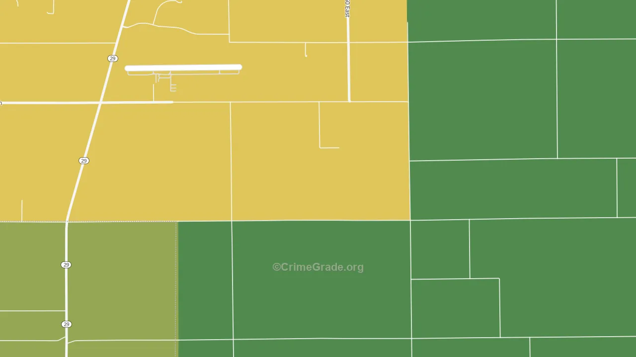 Lake Cicott, IN Map of Murder Rates