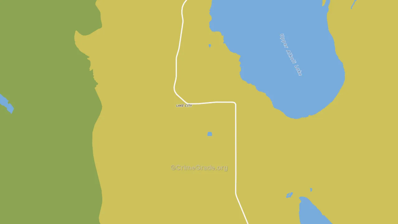 Lake City, CA Map of Murder Rates