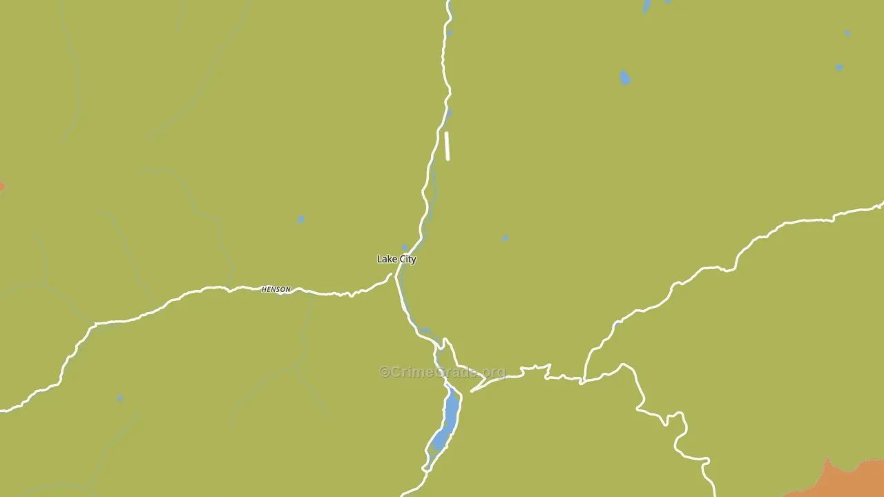 Lake City, CO Map of Murder Rates