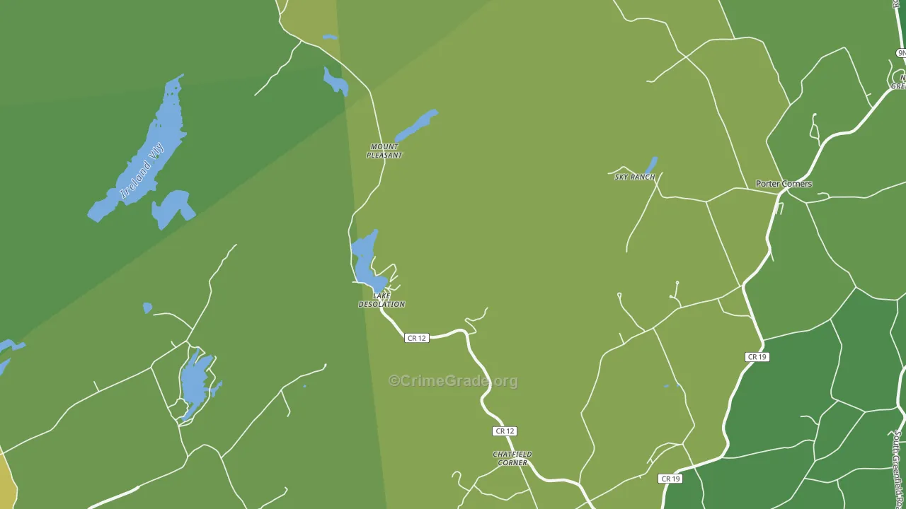 Lake Desolation, NY Map of Murder Rates