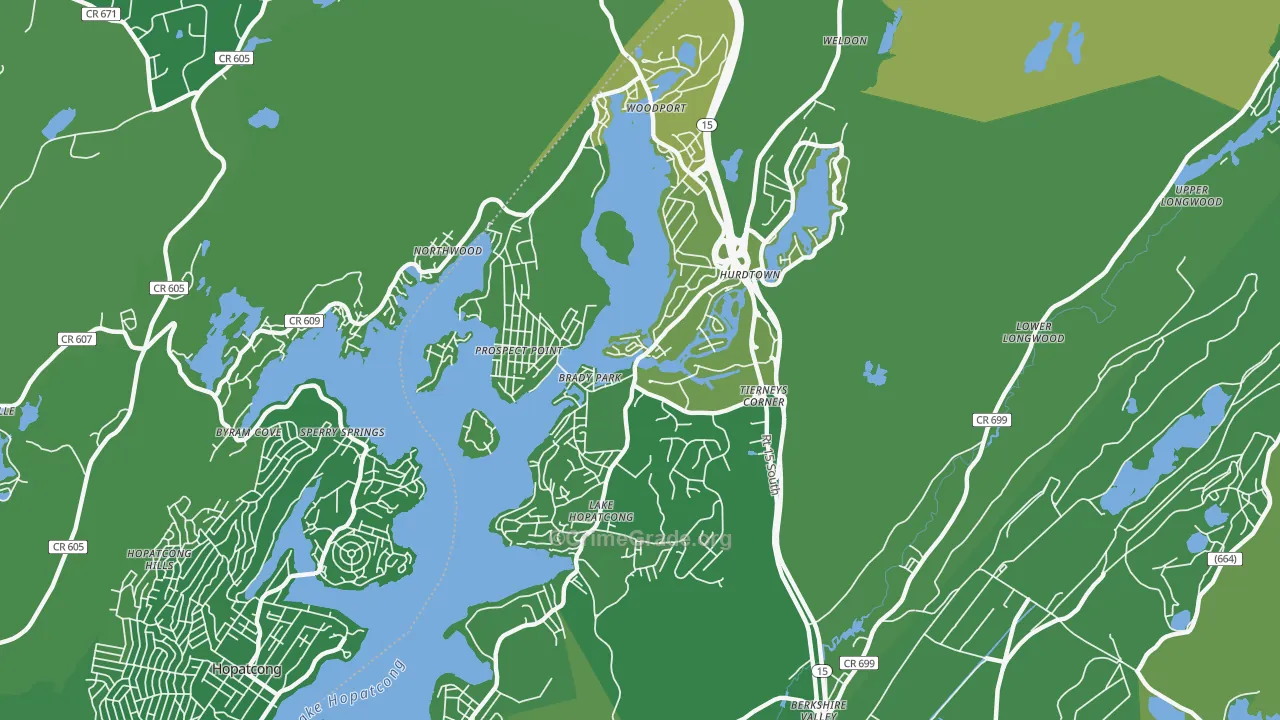 Lake Hopatcong, NJ Map of Murder Rates