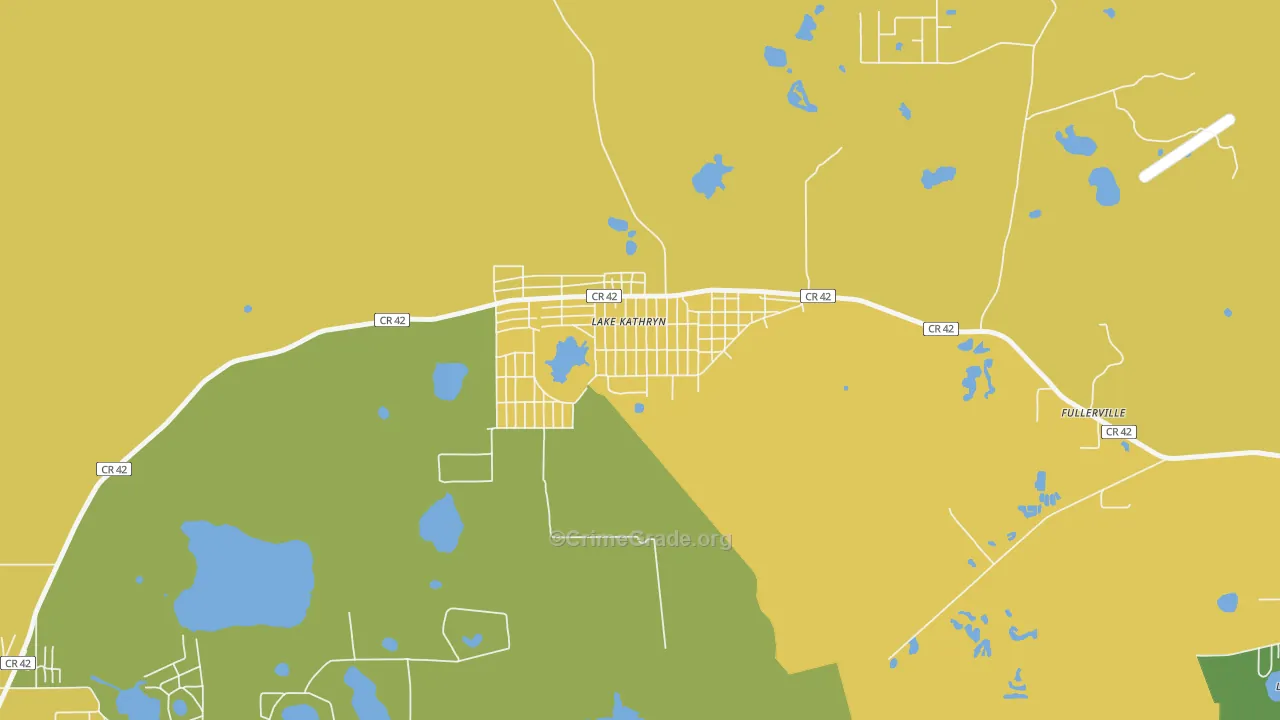 Lake Kathryn, FL Map of Murder Rates