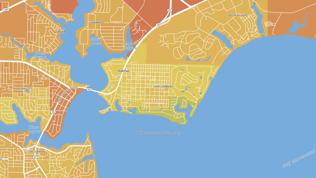 Lake Lorraine, FL Map of Murder Rates