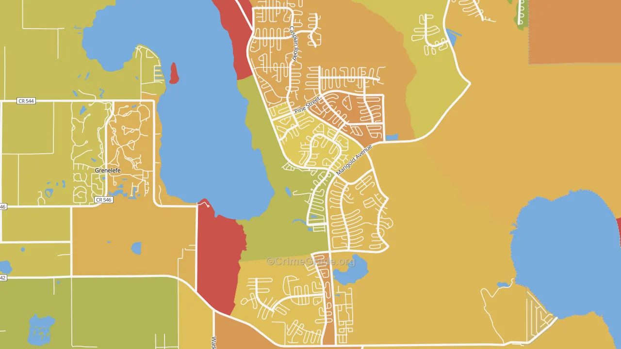 Lake Marion Village, Poinciana, FL Map of Murder Rates