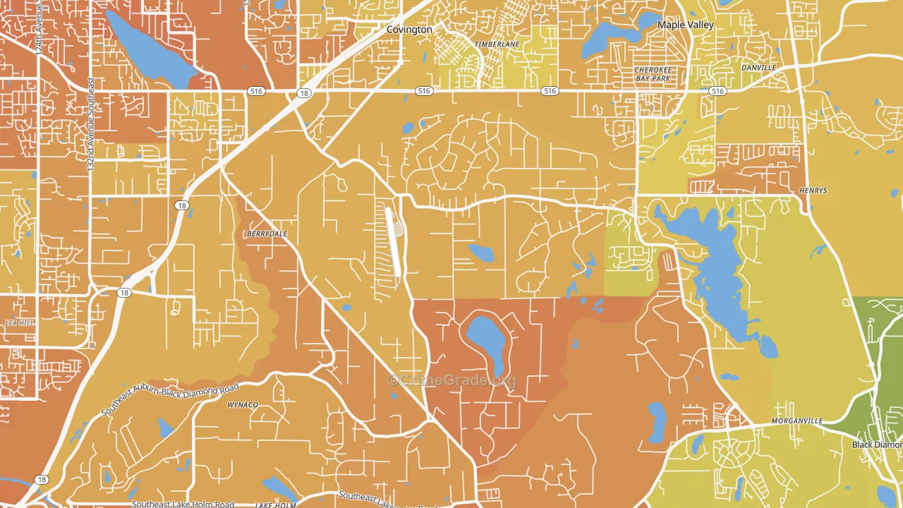 Lake Morton-Berrydale, WA Map of Murder Rates