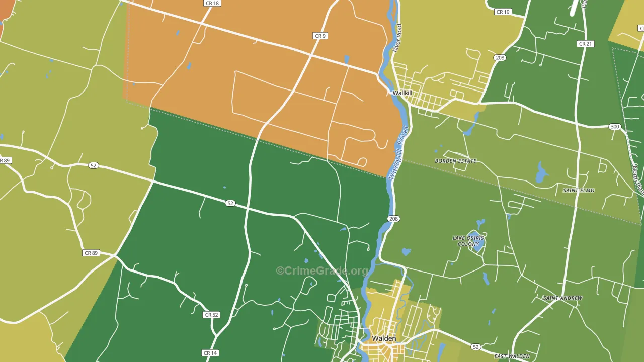 Lake Osiris Colony, NY Map of Murder Rates