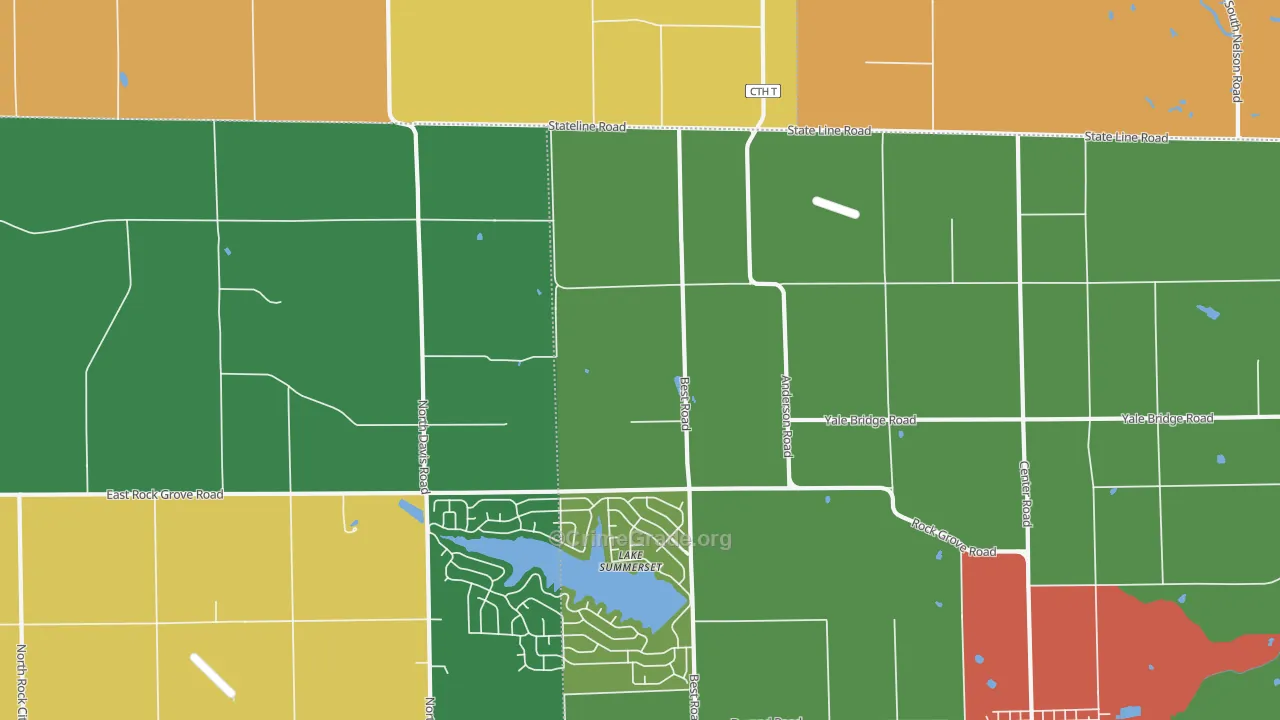 Lake Summerset, IL Map of Murder Rates