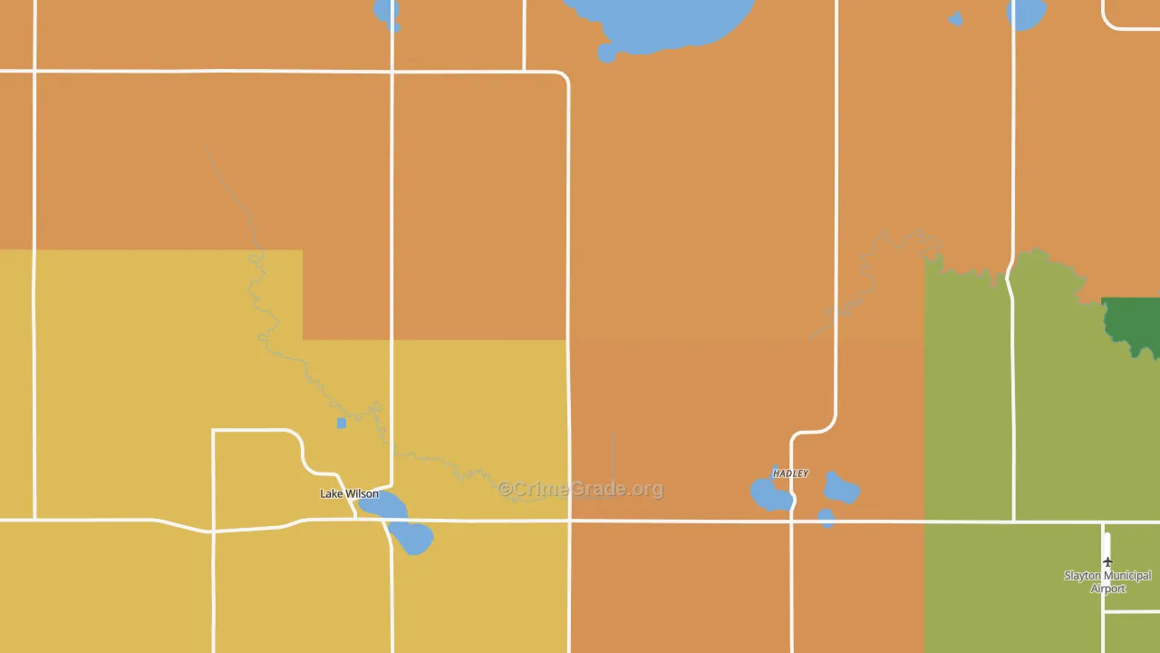 Lake Wilson, MN Map of Murder Rates