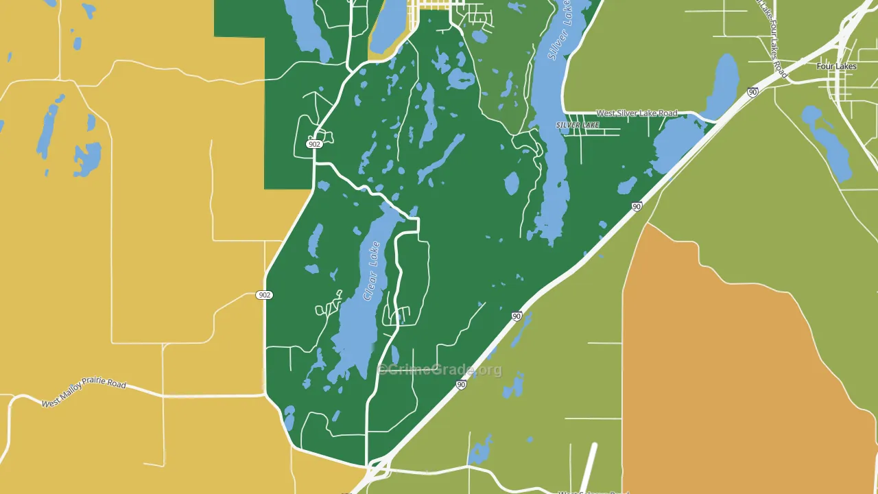Lakeland Village, WA Map of Murder Rates