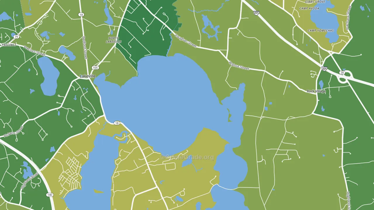 Lakeside, MA Map of Murder Rates