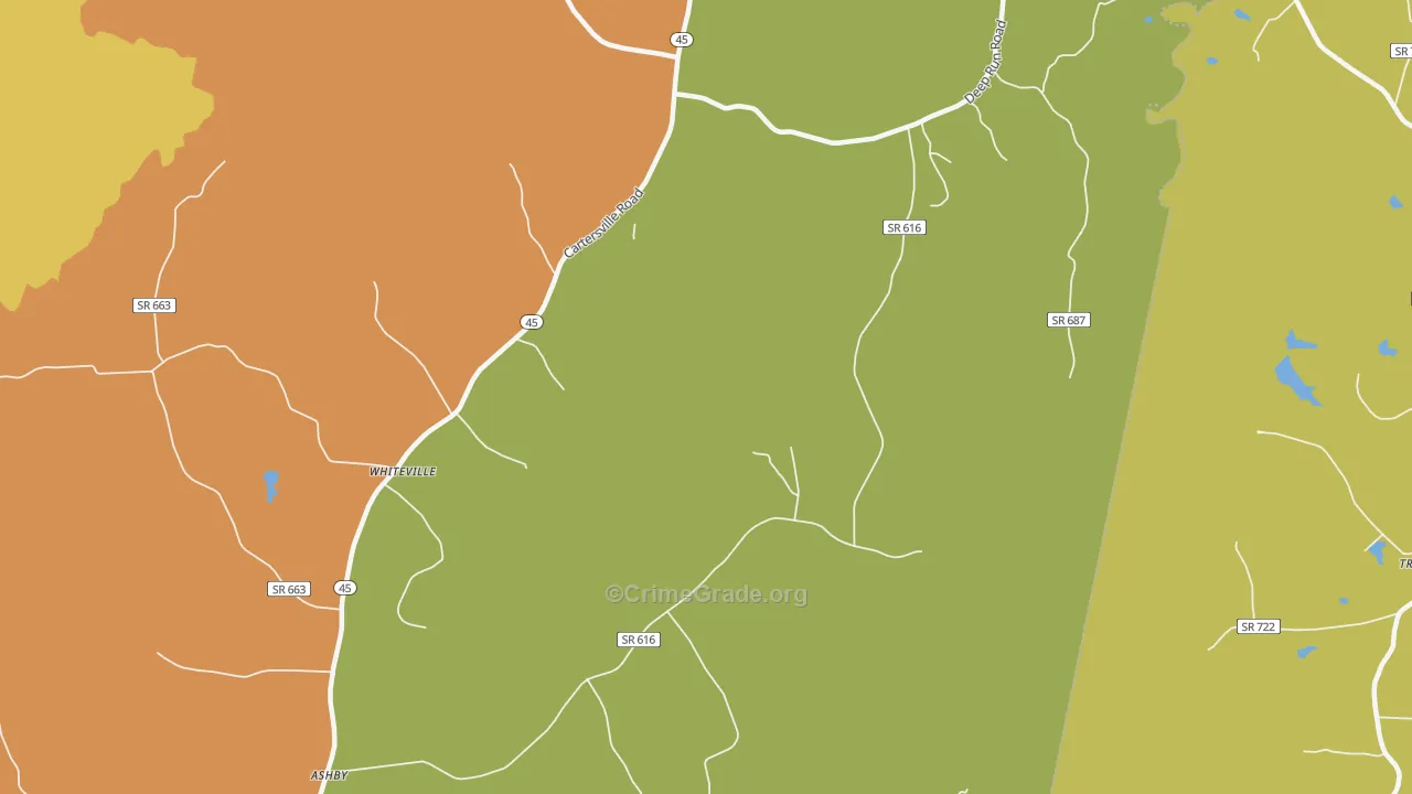 Lakeside Village, VA Map of Murder Rates
